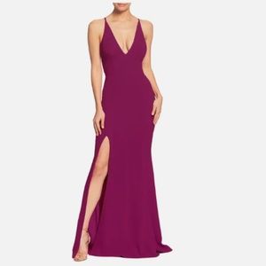 Dress The Population / Nordstrom - Iris Gown - Dark Magenta - Size SMALL (S)